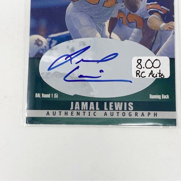 HIT Jamal Lewis Rookie Autograph 2000 Baltimore Ravens A31 - Picture 2 of 3